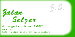 zalan selzer business card